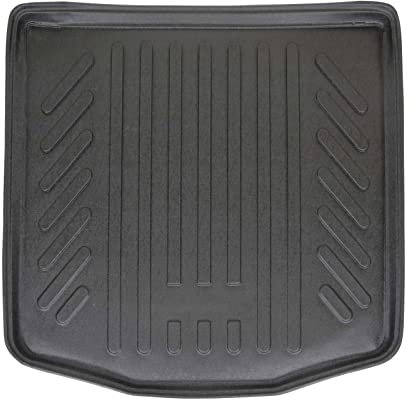 SCOUTT | Bandeja para maletero compatible con Touran 1, 2003-2015, con borde alto, alfombrilla protectora para el maletero, estriada, enrollable