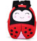 VINBAGGE Nette Kleine Kleinkind Kinder Rucksack Plüsch Tier Cartoon Mini Kinder Tasche für Baby Mädchen Junge Alter 1-3 Jahre Rot Marienkäfer
