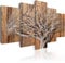 B&D XXL - Akustikbild 225x112 cm Bilder mit Akustikschaumstoff Hochleistungsschallabsorber Schallschutz Leinwandbild XXL 5 tlg Wandbild b-C-0046-b-n