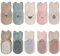 FedMois 5er Pack Baby Kleinkinder ABS rutschfeste Socken Sneaker Socken Tiermotive Baumwolle, Mehrfarbig, 0-1 Jahr