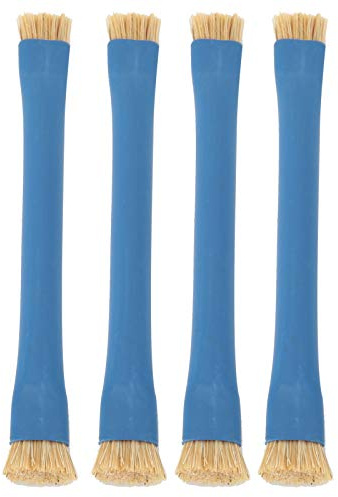 Anti-Static Hard Brush,4PCS Double Heads Mobile Phone Repairing Soldering Cleaning Tool,for Mobile Phone Cleaning Mainboard Circuit IC Cleaning,Keyboard Tablet PCB BGA Repair Soldering(Blue)