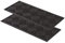 Gummimatte außenbereich Türvorleger 25x60 cm 2er Set - Dynamic Outdoor Türmatte Gummi Fußmatte außen rutschfest und robust - Fußabtreter aussen - Höhe: 9mm