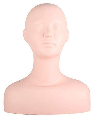 Agatige Pro Training Schaufensterpuppe, Kosmetologie Schaufensterpuppe Gesicht Kopf Modell für Massage Make-up Praxis Perücke Hut Display