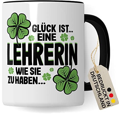 Mejor Taza para profesora, con texto en alemán, regalo de despedida, regalo de graduación, taza de café