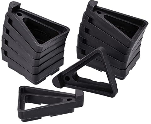 PATIKIL Pianta Vaso Piedi, 12pz Plastica Triangolo Fiore Fioriera Inferiore Alzata Cremagliera Alzata, Nero