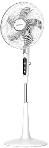 Cecotec Ventilatore da terra con telecomando EnergySilence 1600 Moskito, 65 W, funzione repellente per zanzare, timer, controllo touch, display LED, 10 velocità e 3 modalità, Bianco