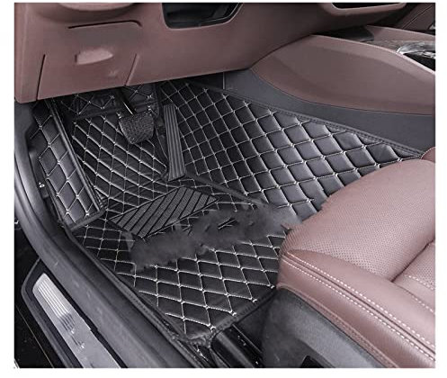 Auto Fußmatten Auto-Fußmatten Für VW Für Touran 2006 2007 2008 2009 2010 2011 2012 2013 2014 2015 Alle Modell-Autozubehörteile PKW-Fußraummatten (Farbe : Black beige Driver)