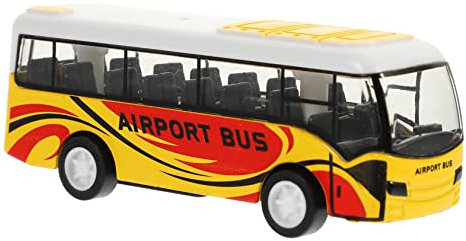 Toyvian Busmodell Zurückziehen Holzspielzeug Schule Autos Zurückziehen Bus-Spielzeug Holzautos Lernspielzeug Spielzeugautos Aus Druckgussmetall Spielzeuge Wagen Kind Puzzle Legierung