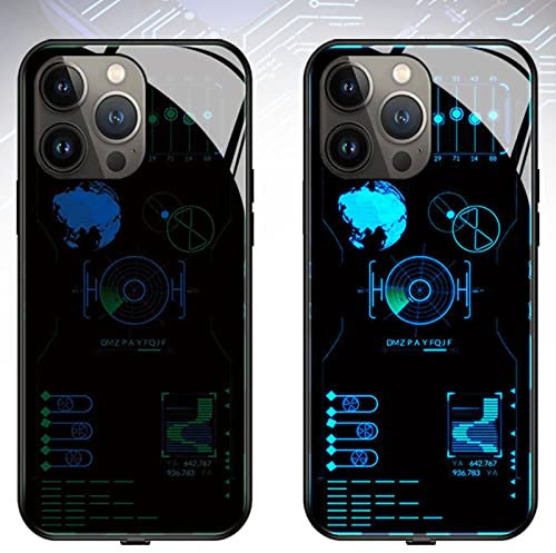 behound Intelligent Sound Control Light-Up Phone Case For iPhone 14/13/12/11 Series, Colorful Light up Phone Case, Voice Control Call LED Flash Phone Cover (08,for iPhone 13)