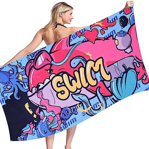 YISKY Strandtücher, Mikrofaser Strandtuch 150x70CM, Sandabweisend Schnelltrocknend Strandtücher, Strandtuch Großes Leicht, Sandfrei Schnell Trocknendes Strandtücher für Strand Poolside Strandstühle
