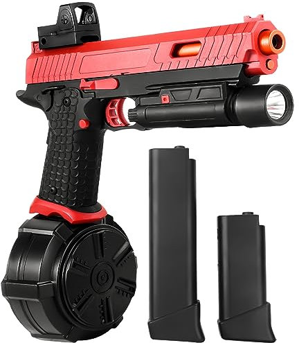 Gel Blaster Spielzeug JM-X5 Splatter Halloween Toys mit Brille,Elektrische Gel Launcher Spielzeug Weihnachten Neujahr Outdoor-Spiele und Spaß im Garten 14+