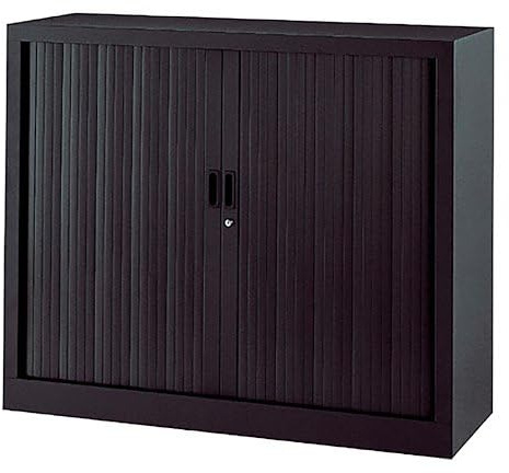VINCO Armoire Basse à Rideaux monoblocs Généric 100 x 120 cm Anthracite