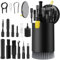 20 en 1 Keyboard Cleaning Brush Kit - Cepillo Limpiador de Teclado Herramienta de Limpieza Auriculares Extractor de Teclas Multifunción Extractor de Polvo para Laptop Auriculares, Obsidiana Negra