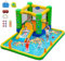 hüpfburg Outdoor mit gebläse 381 ×292 ×180 cm,Kinder Hüpfburg gebläse Hüpfburg Haus Wasserpark mit Wasserpistole, Springen, Basketball Reifen, für Hinterhof im Freien Indoor grün