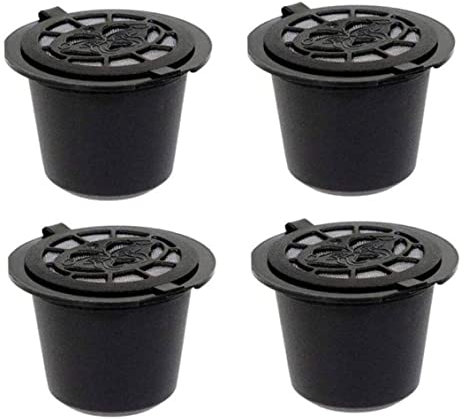 Capsule de café filtre réutilisable Capsule POD pour les machines à café Rechargeable 4pcs
