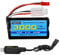 AMZZN 7.4V 3000mAh 15C 2S JST-2P Li-Ion Akku Stecker mit USB-Ladekabel, geeignet für UDIRC UD1601 UD1602 SG1603 RC Fahrzeug, Verhältnis 1/10, 1/12, 1/16 RC Fahrzeug, RC LKW Schiff