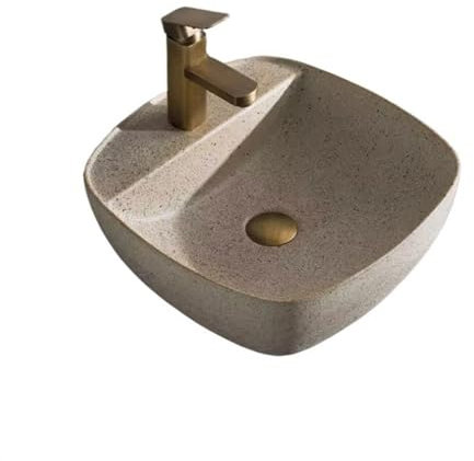 GLigeT Waschtisch Terrassen-Pool-Waschbecken, Heim-Balkon-Waschbecken, kleine Wohnung, Retro-Waschbecken über dem Tisch, einfaches Badezimmer-Waschbecken Waschbecken