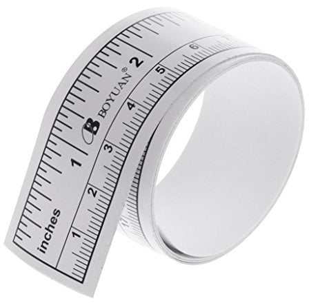 Règle de mesure métrique autocollante pour machine à coudre 90 cm