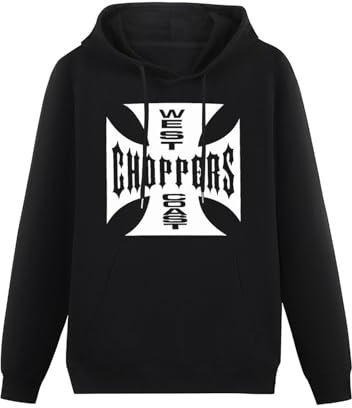 KWYXAD West Coast Choppers Iron Cross Mens Hoodies Unisex Pullover Hoody Black Sweatershirt