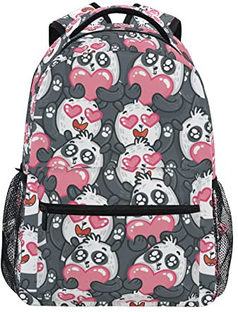 Cute Panda Children Yellow Laptop Backpack 16 Inch School Travel Bags Bookbag for Kids Boys Business