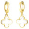 SOFIA MILANI - Damen Ohrringe 925 Silber - vergoldet/golden - Kleeblatt Ohrhänger - E2783