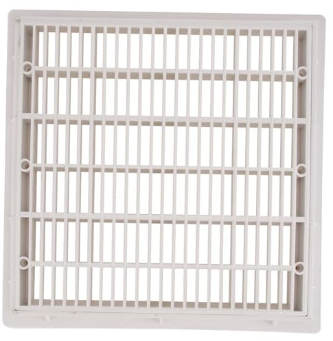 CAXUSD Schwimmbad Bodenablauf Quadratischer Hauptablauf Langlebiges Zubehör Für Außenpools Einfache Installation Für Wasserparks Und Aquarien Weiß