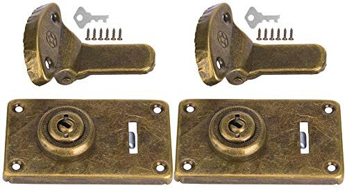 Wooden Box Hasp Buckle Antique Hardware Fastener Fitting Furniture Accessories Retro Sturdy Luggage Decor Bronze