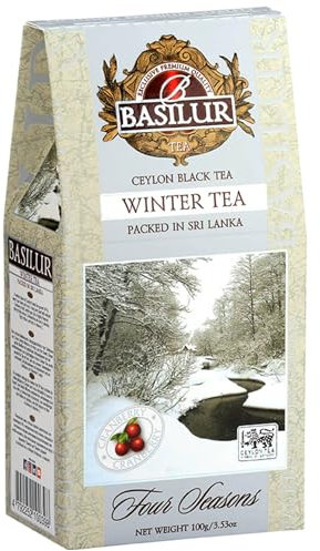 BASILUR Winter Tea Tè nero in foglie con aggiunta di mirtilli rossi 100 g (1)