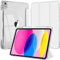 EspZanthic Coque pour iPad (A16) 11ème/10ème Génération (2025/2022) avec Porte-Stylet et Bumper TPU Souple, Étui Housse Arrière Transparent Fin Support Antichoc Tablette, Argent