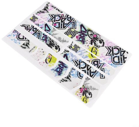 Adesivo riflettente per telaio della bicicletta, antigraffio, impermeabile, per mountain bike, accessori di sicurezza colorati (B)