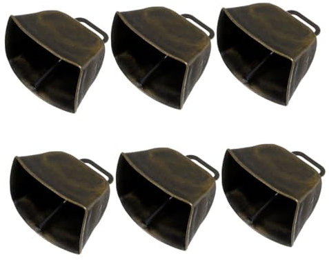 TOBBOMEY 6 Stücke Kuh Glocke Glocken Für Handwerk Glocke Kleine Kuhglocke Crafting Glocken Mini Kuhglocken