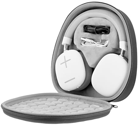 T'nB - Housse Casque Audio, Coque Rigide Anti-Choc avec Mousse Renforcée | Format XL, Intérieur Soft Touch Anti-Rayures, Compartiments pour Câbles, Coque EVA, Protection Renforcée, Noir