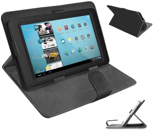Universal Case for All 10 inch Tablet,Cover for 10.1 inch Tab, Travel Portable Protective Folio Leather Stand Shell for All Kinds of 9.6-10.5 inch Android/iOS/Windows Tablet (Black)