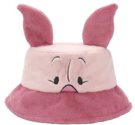 Bioworld Winnie Puuh Fischerhut, Ferkel, kurz, Kunstfell, Rosa