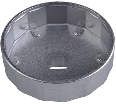 SW-Stahl 08450-80/15 Ölfilterschlüssel, Alu-Ölfilterkappe, 80 mm, 15 Kant | Profi-Abzieher mit 1/2 Zoll Antrieb, robuste Metall-Ausführung für präzise Montage und Demontage im Motorraum