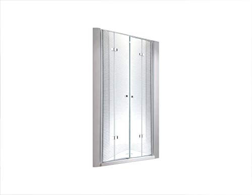 Glaszentrum Hagen - 160x195cm - Hera - XXL Nischtür Nischenkabine Duschkabine Dusche Duschabtrennung - 8mm - (Sondermaße)