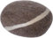 myfelt Alwin - Filz Kieselstein, Meditationskissen, Yogakissen, Dekokissen, Pouf, Hellbraun rund - Größe S