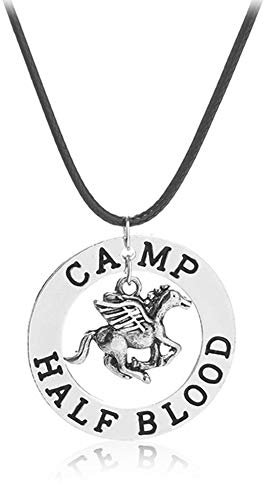 Neuheit Flying Horse Halskette Percy Olympian Camp Half-Blood Percy Jackson Anhänger Lederband Halskette Kostüm-Stütze