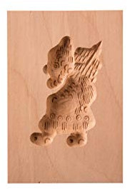 Springerle-Model Niko, Holz Form Birnbaum, Backform für Anisgebäck, ca. 7 x 5 cm - letzter Bestand, keine Produktion mehr!