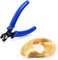 SPEEDWOX 5 Inches Memory Wire Cutting Pliers 100 Loops Gold Memory Wire Set for Bracelet Jewelry Making Memory Beading Wire Cutter Shear Beading Hobby Work Tool for Arts and Crafts