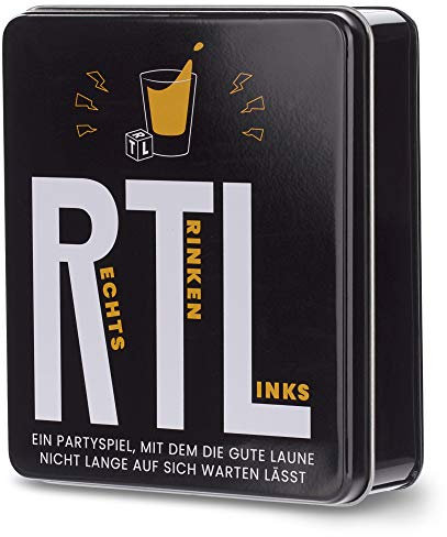 Rechts Trinken Links - Das Partyspiel mit dem die Gute Laune Nicht Lange auf Sich warten lässt - Saufspiel, Würfel Trinkspiel für Erwachsene ab 18