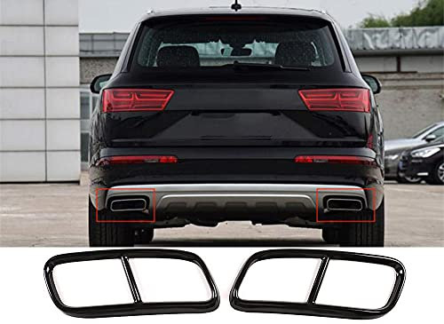 Auto Auspuffblende Auspuff Blende Edelstahl Auspuff Abdeckung FüR Q7 4M 2016-2018 Auspuffblenden Endrohre Blenden Car Styling Externes ZubehöR