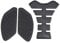 Tank Traction Pads, Yctze Motorrad Gastank Side Fuel Grip Pad mit Fishbone Aufkleber Ersatz für R1 09-14 für tankpad seitlich yamaha r1 für r1 rn22 grip pads pad yamaha r1 tankpad seitlich yamaha r1 y