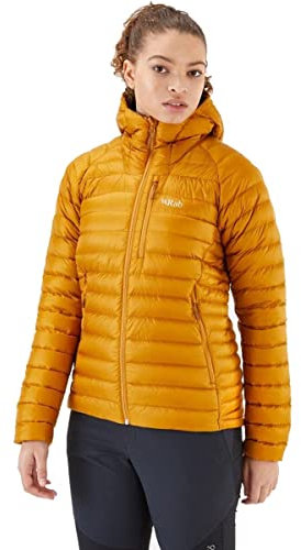 Rab Women's Microlight Alpine Down Jacket for Trekking, Climbing, & Skiing - Dark Butternut - 10