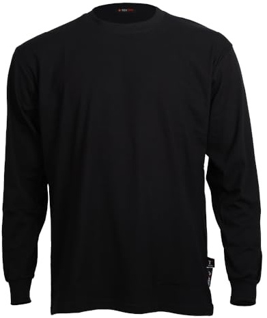 TEXFIRE | Camiseta ignífuga de Manga Larga para Soldador EPI Cat II y Certificado CE. Protección para chispas de Soldadura o Corte Radial.