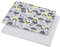 1buy3 Duo-Set Jersey Stoff Gemustert zum nähen | 92% Baumwolle, 8% Elasthan | Kinderstoff | Baumwolljersey | Muster: Bagger + Grau | 2 x 100cm x 160cm | Grundpreis je m² = 7,81