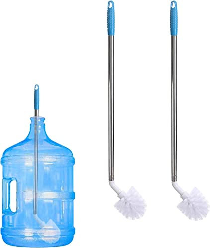 Peosevi Spazzola per Bottiglie con Manico Lungo,2 Spazzole per Pulire, Spazzola Lavabottiglie,Scovolino Bottiglie per Biberon,Tazza,Bollitore,Vaso,Vetro