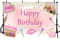 MEHOFOND 2,1x1,5 m Girl Spa Party Geburtstag Hintergrund für Fotografie Rosa Kosmetik Make Up Süße Dame Erwachsene Frau Prinzessin Birthday Kuchen Smash Dekoration Abschlussball Hintergrund