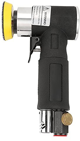 Mini Lijadora de ángulo de Aire, Máquina Pulidora Neumática, Almohadilla de Lijado Orbital de 2 Pulgadas y 3 Pulgadas, Almohadillas de Lijado de 2 Pulgadas y 3 Pulgadas