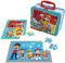 LA PAT PATROUILLE - Grande Valisette Avec 2 Puzzles Lenticulaires - Chase Marcus Stella Ruben Ryder La Pat Patrouille - Jeu de Société Enfant 24 pièces - Puzzle Paw Patrol - Jouet Enfant 3 ans et +